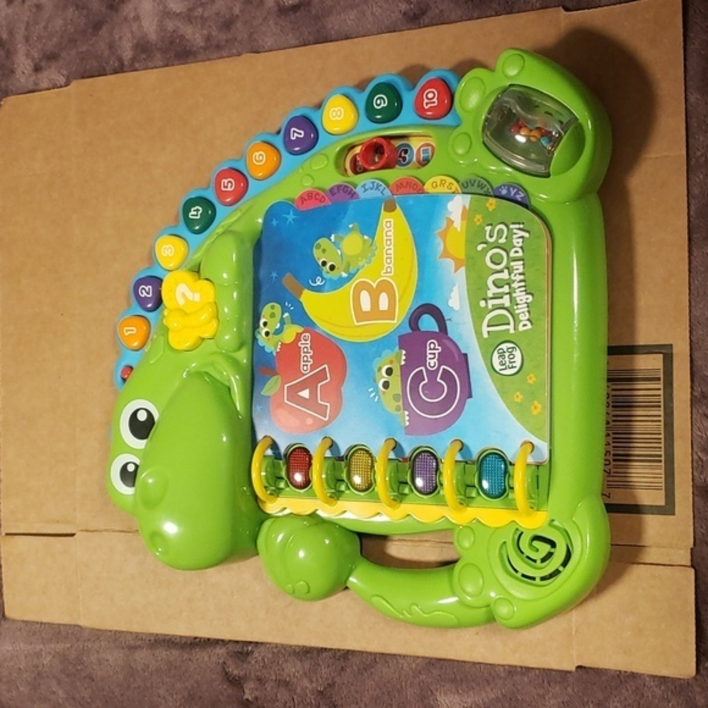 Leap frog dino interactive book💚💛